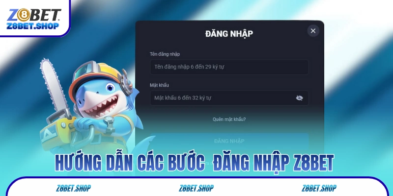Hướng dẫn các bước  đăng nhập Z8Bet dành cho hội viên