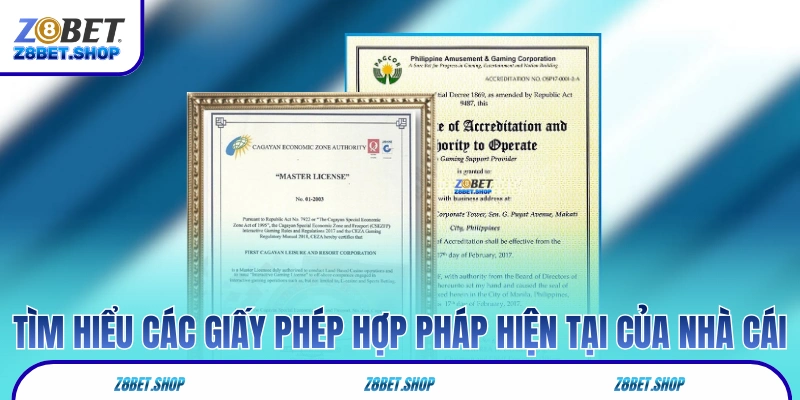 Tìm hiểu các giấy phép hợp pháp hiện tại của nhà cái